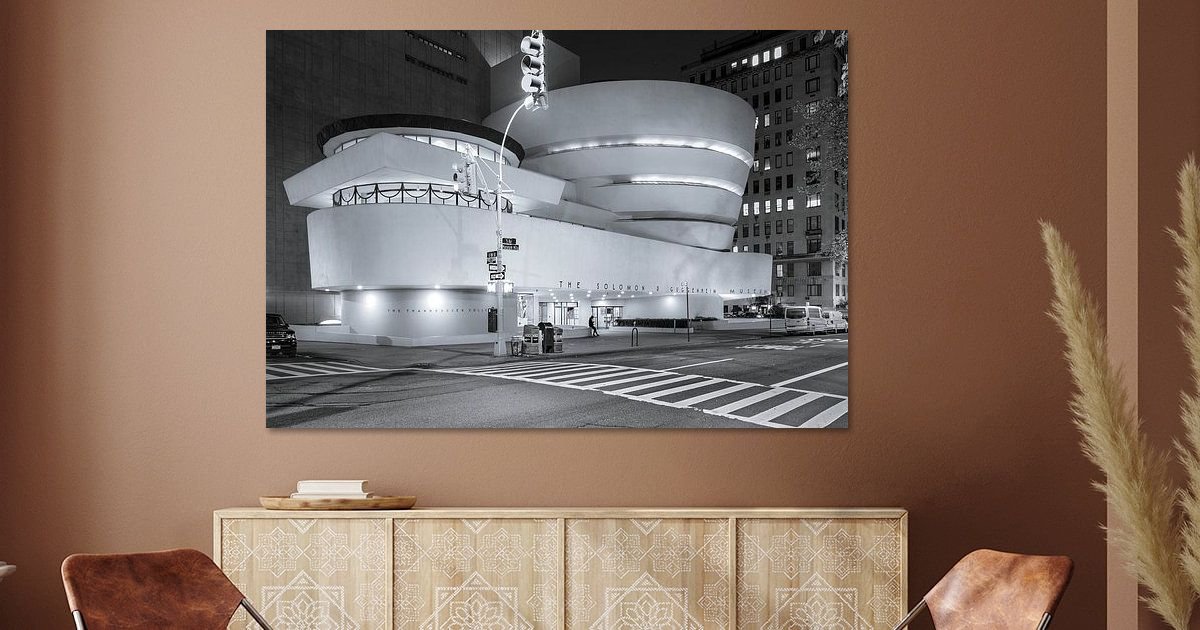 Guggenheim at Night 1959年 シルバーゼラチン印刷 Guggenheim Museum At Night, New York City by Nico Geerlings